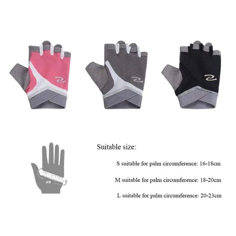 Lady's Slip-free Fitness Gym Gloves