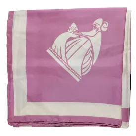 Lanvin Scarf Pink 22 Faubourg S Honore - Twill Silk Square Foulard BLACK FRIDAY SALE