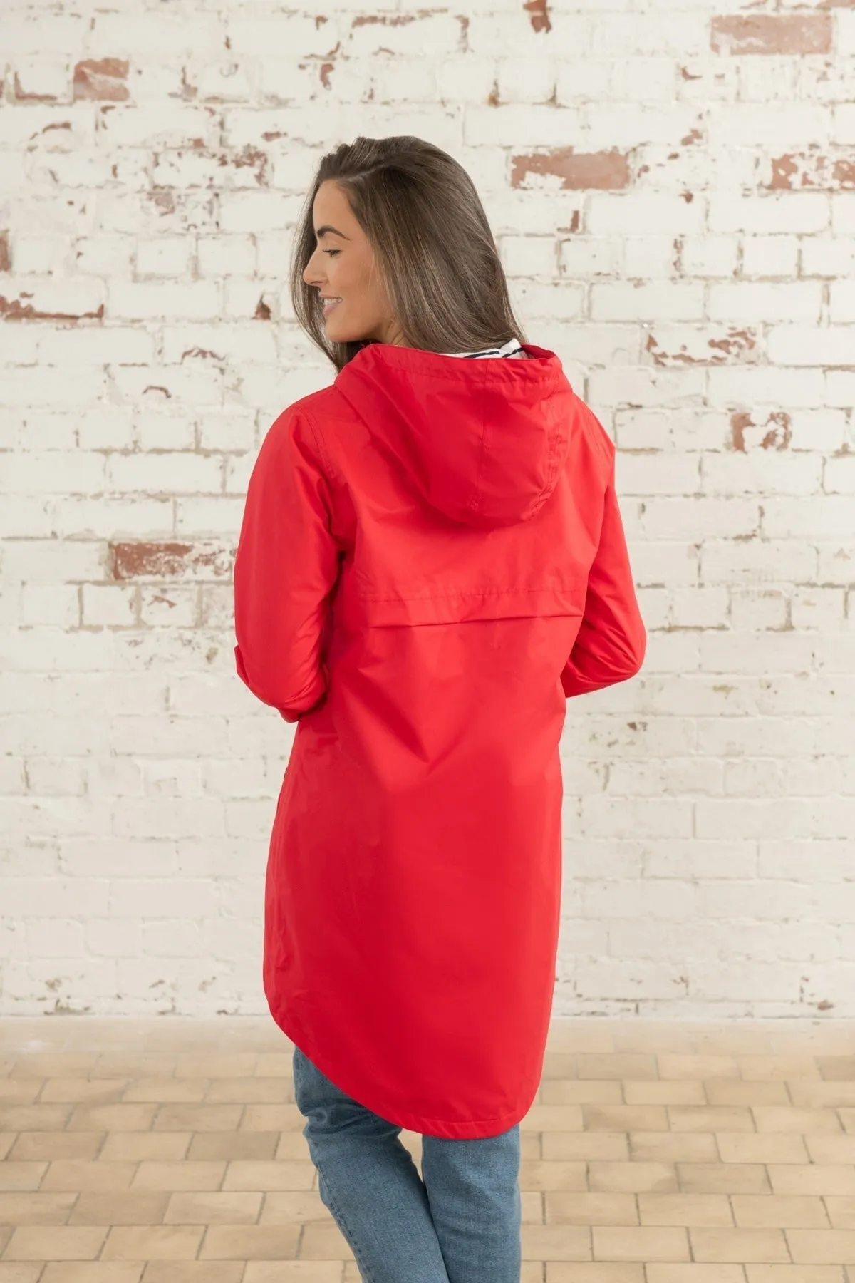 Long Red Beachcomber Coat