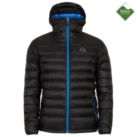 Mens Arktis Down Hooded Jacket (Black/Cobalt)