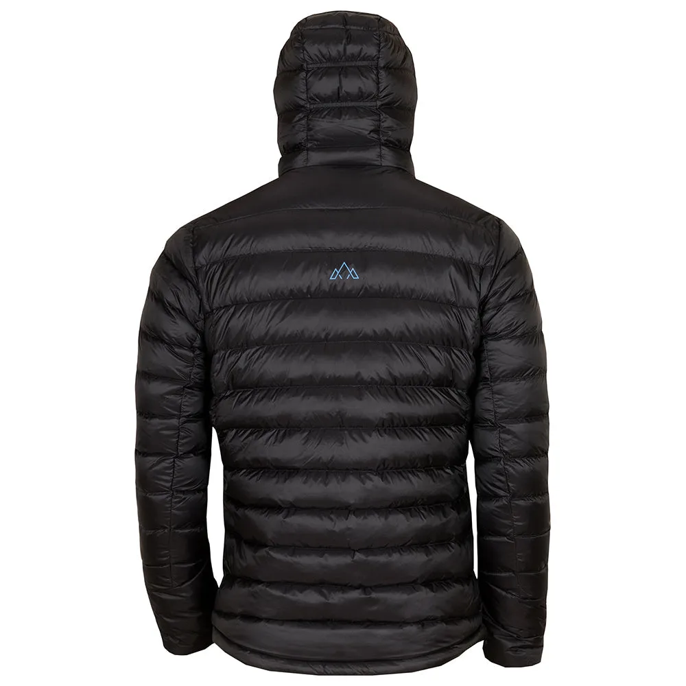 Mens Arktis Down Hooded Jacket (Black/Cobalt)