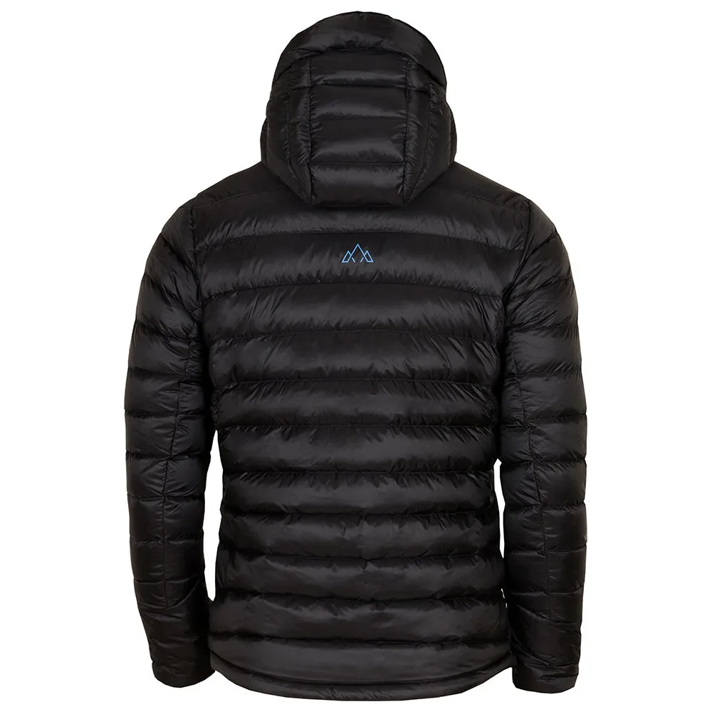 Mens Arktis Down Hooded Jacket (Black/Cobalt)