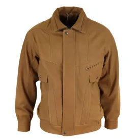 Men's Classic Bomber Nubuck Leather Jacket