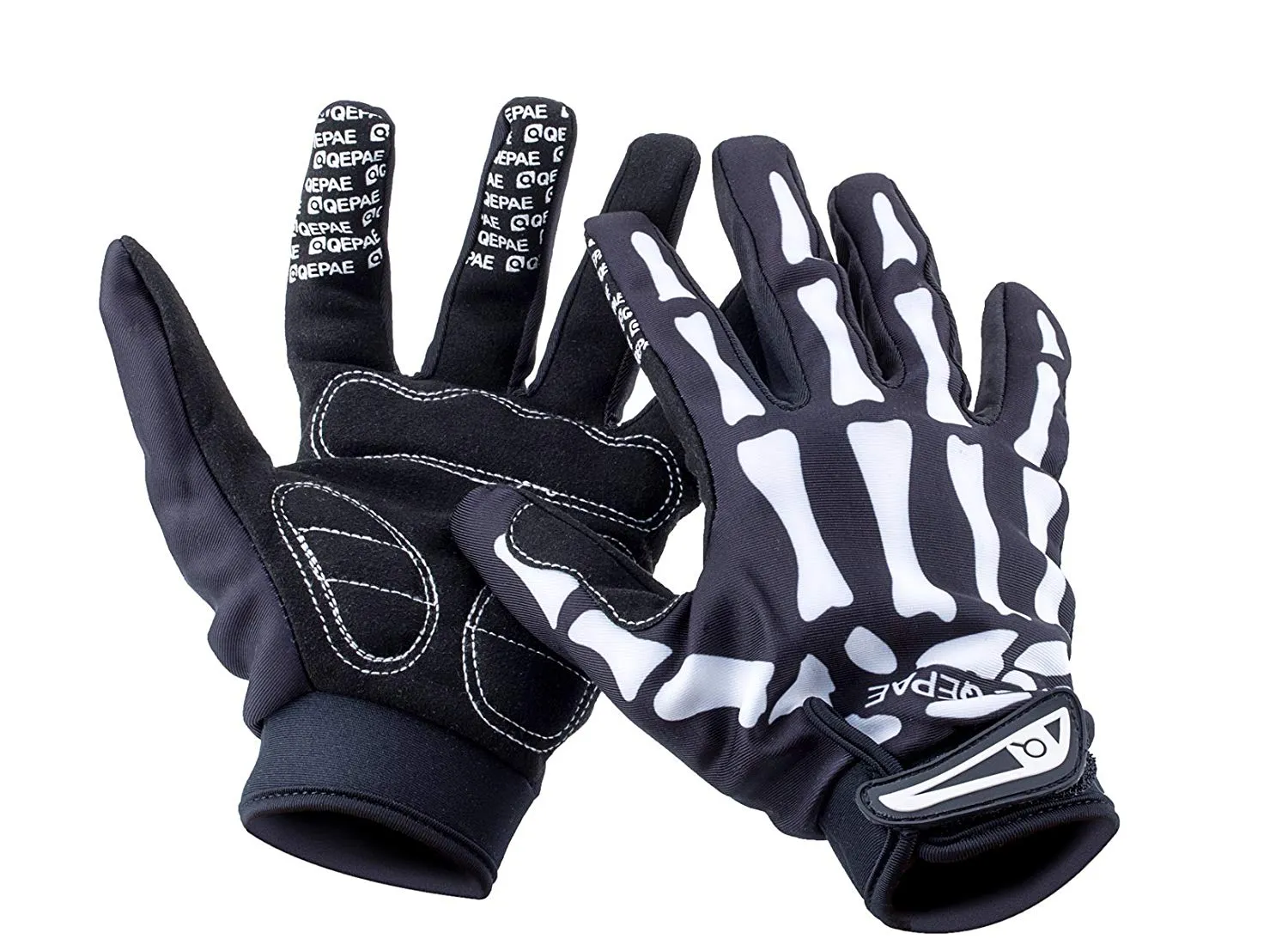 Mens Full Finger Skeleton Gloves