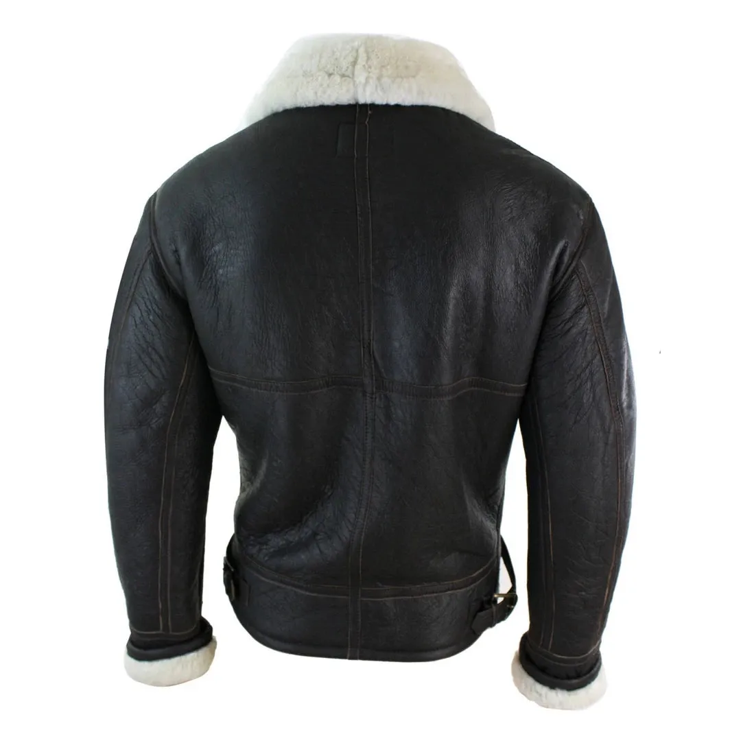 Men's Sherling Sheepskin Original B3 Pilot Winter Jacket