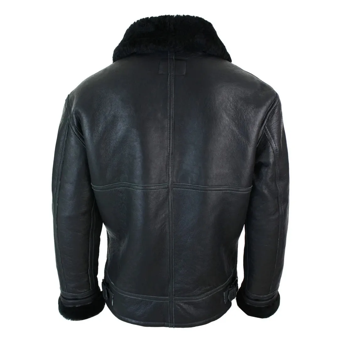 Men's Sherling Sheepskin Original B3 Pilot Winter Jacket