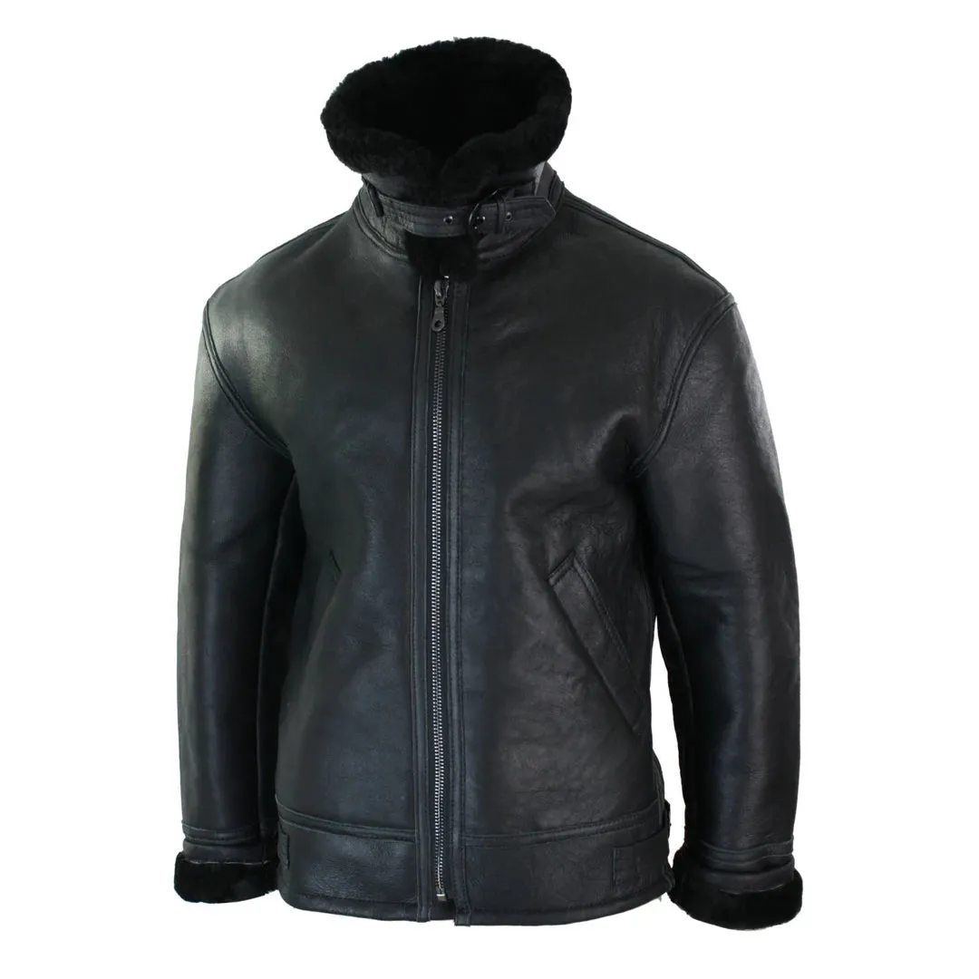 Men's Sherling Sheepskin Original B3 Pilot Winter Jacket