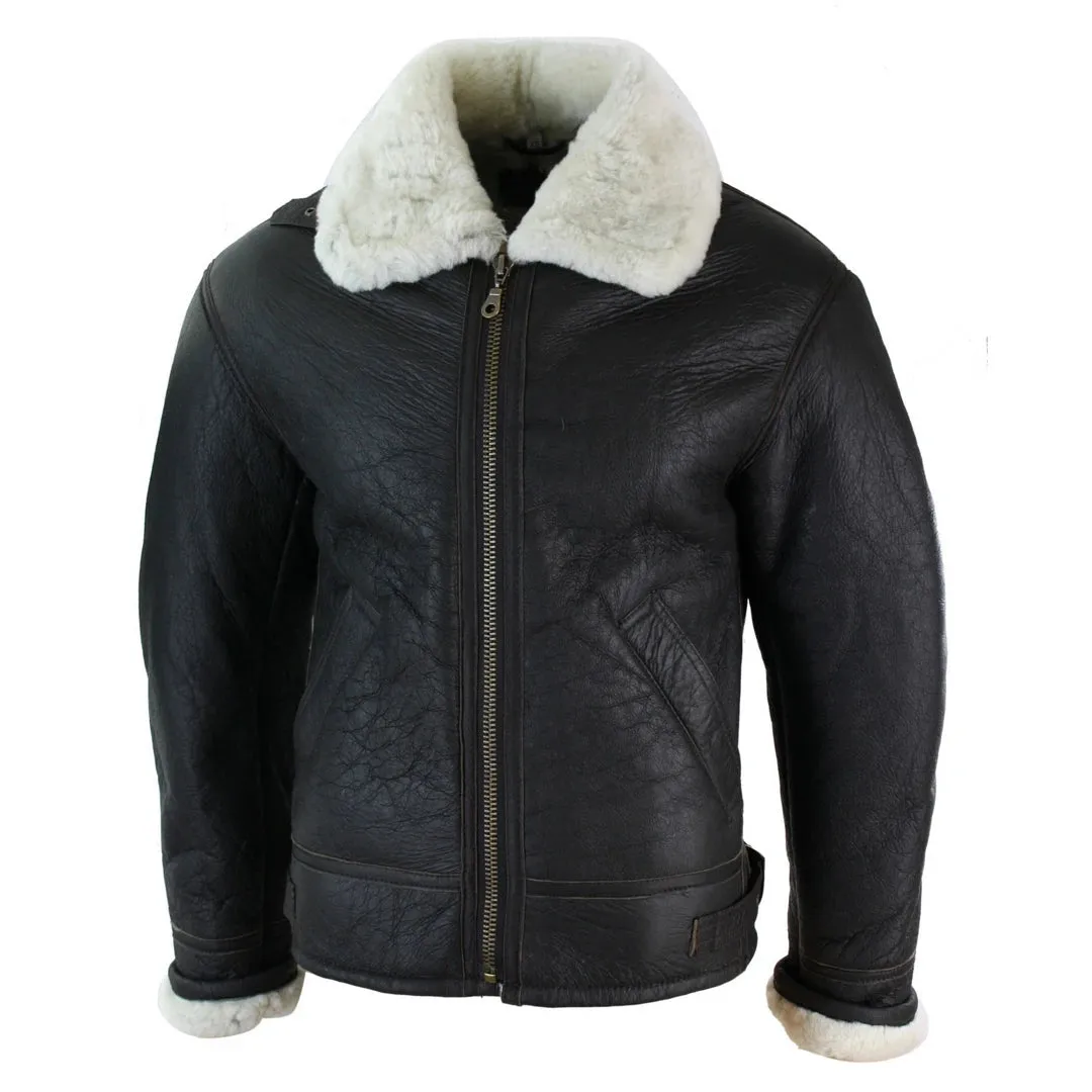 Men's Sherling Sheepskin Original B3 Pilot Winter Jacket