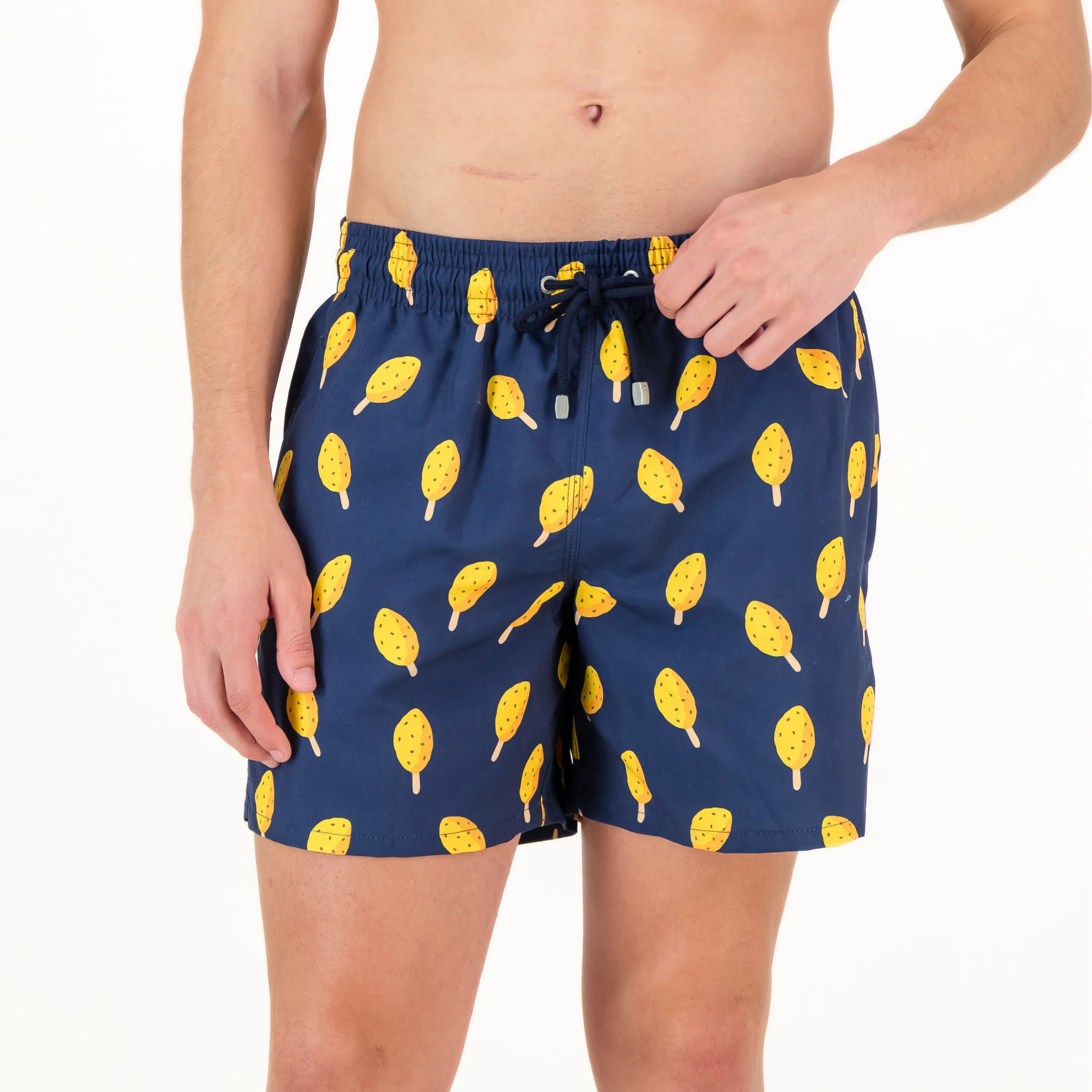 Mid-length Swim Shorts | Navy Lolly