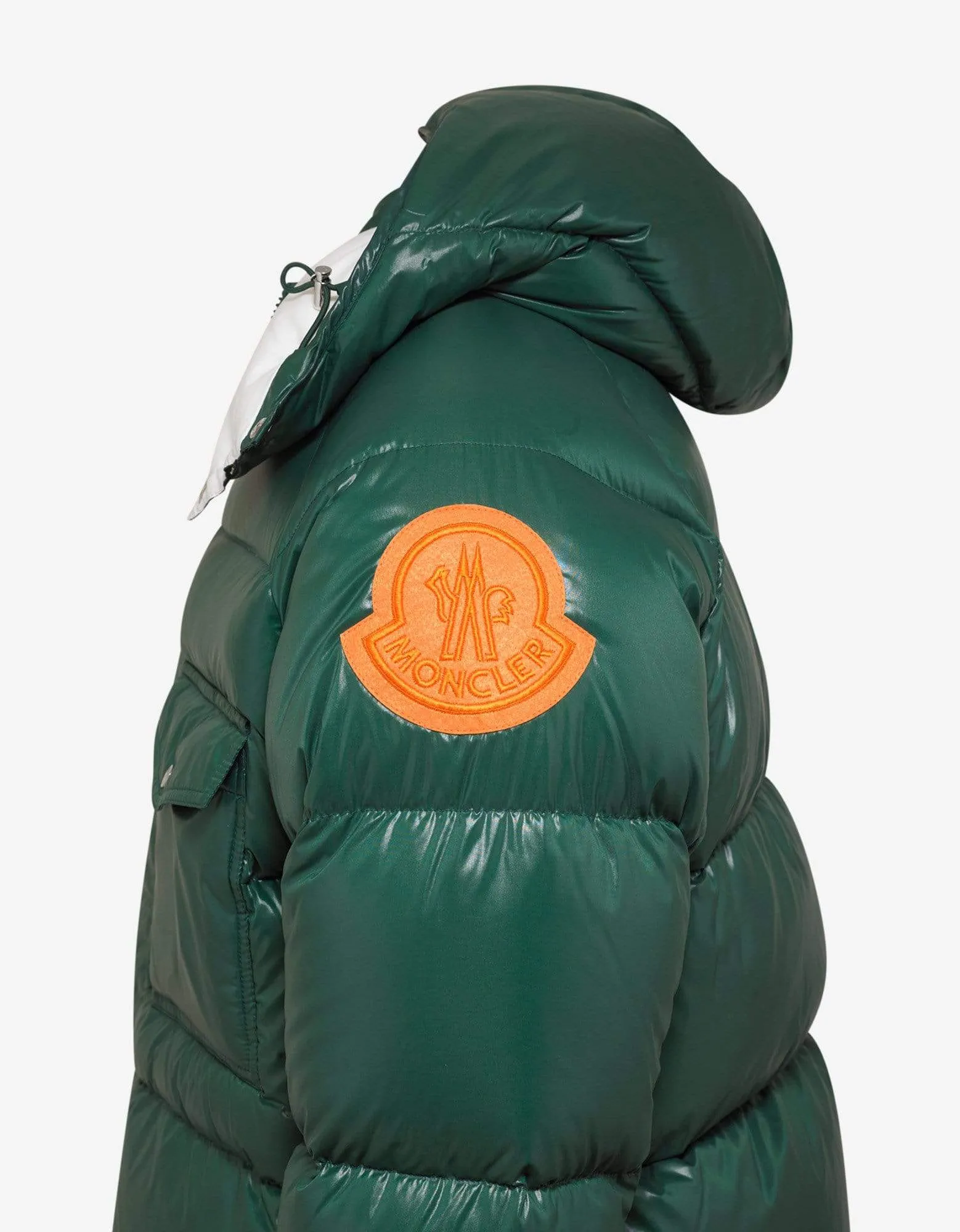 Moncler Barthet Green Nylon Down Jacket