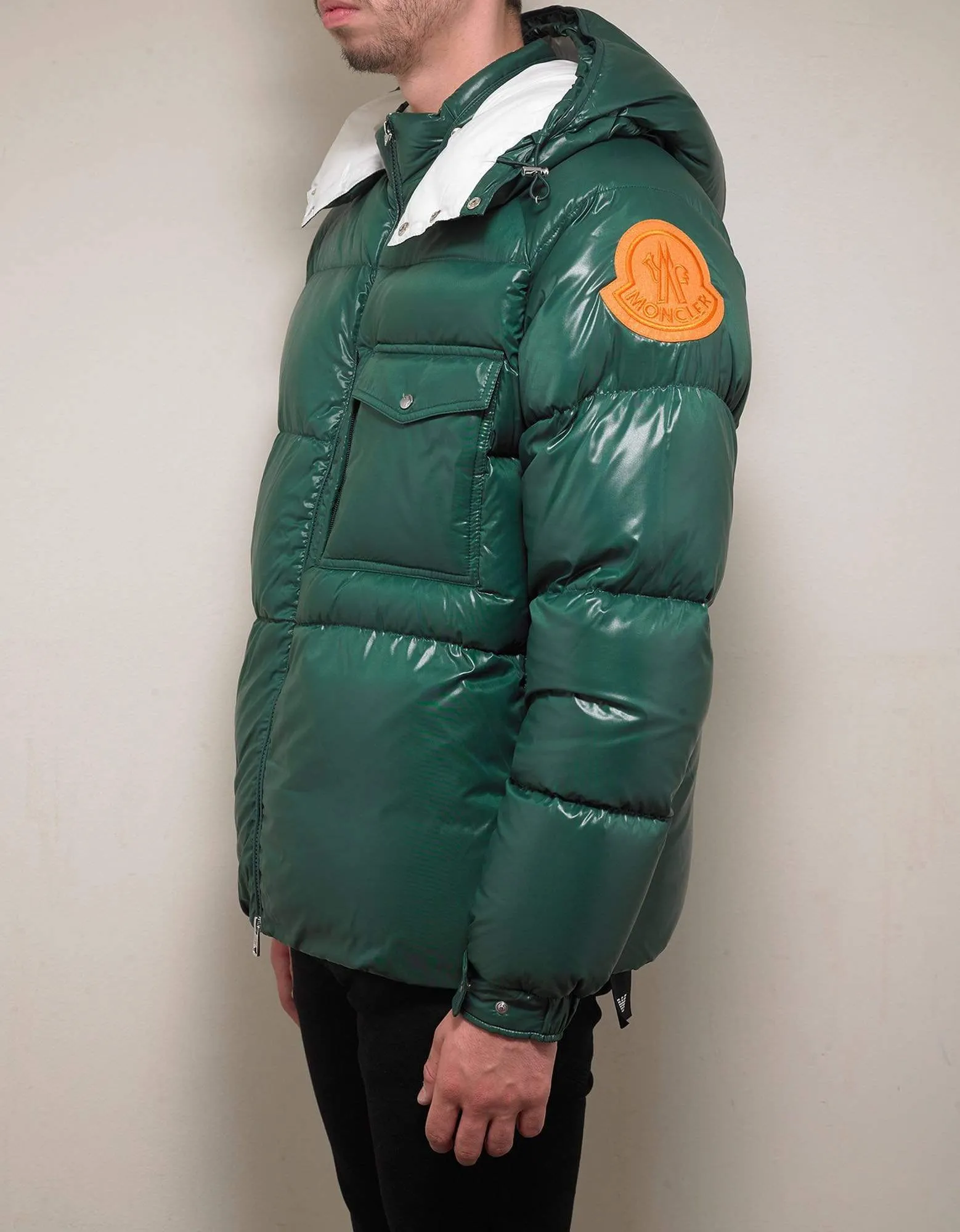 Moncler Barthet Green Nylon Down Jacket