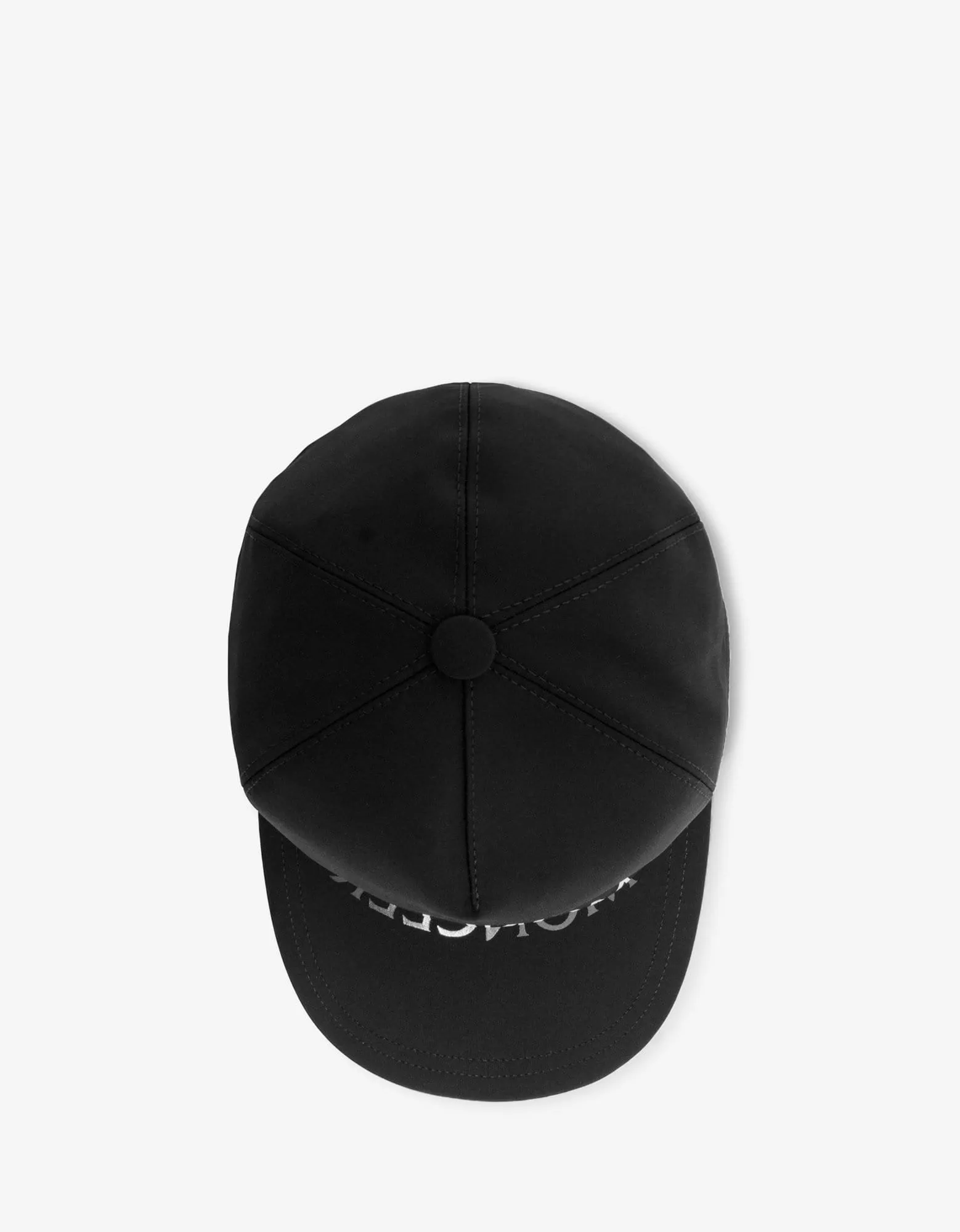 Moncler Black Softshell Logo Baseball Cap