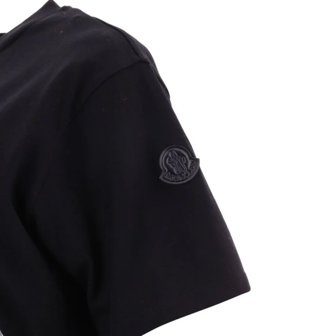 Moncler Bold Circle Logo Black T Shirt