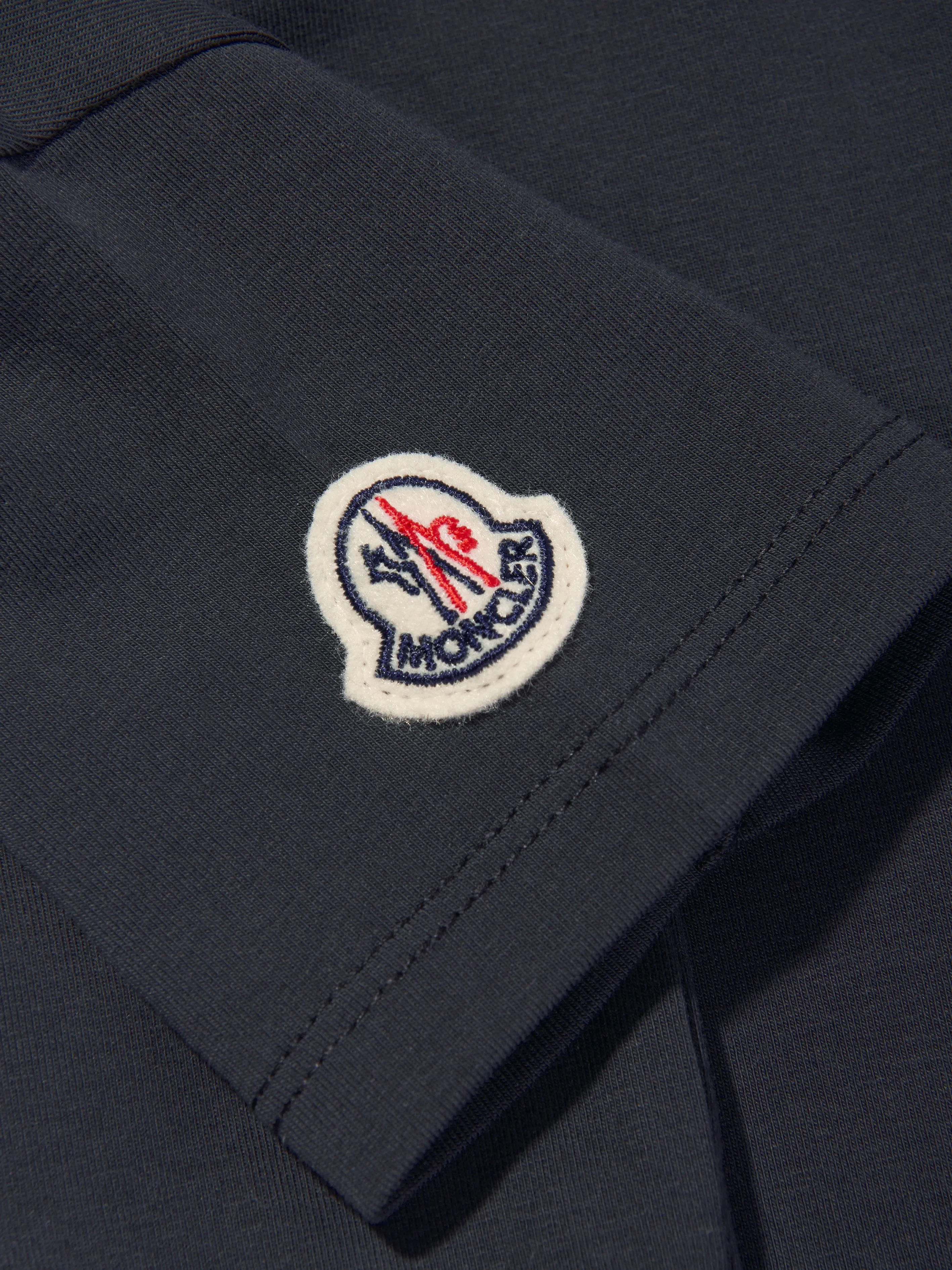 Moncler Enfant Baby Logo T-Shirt in Navy