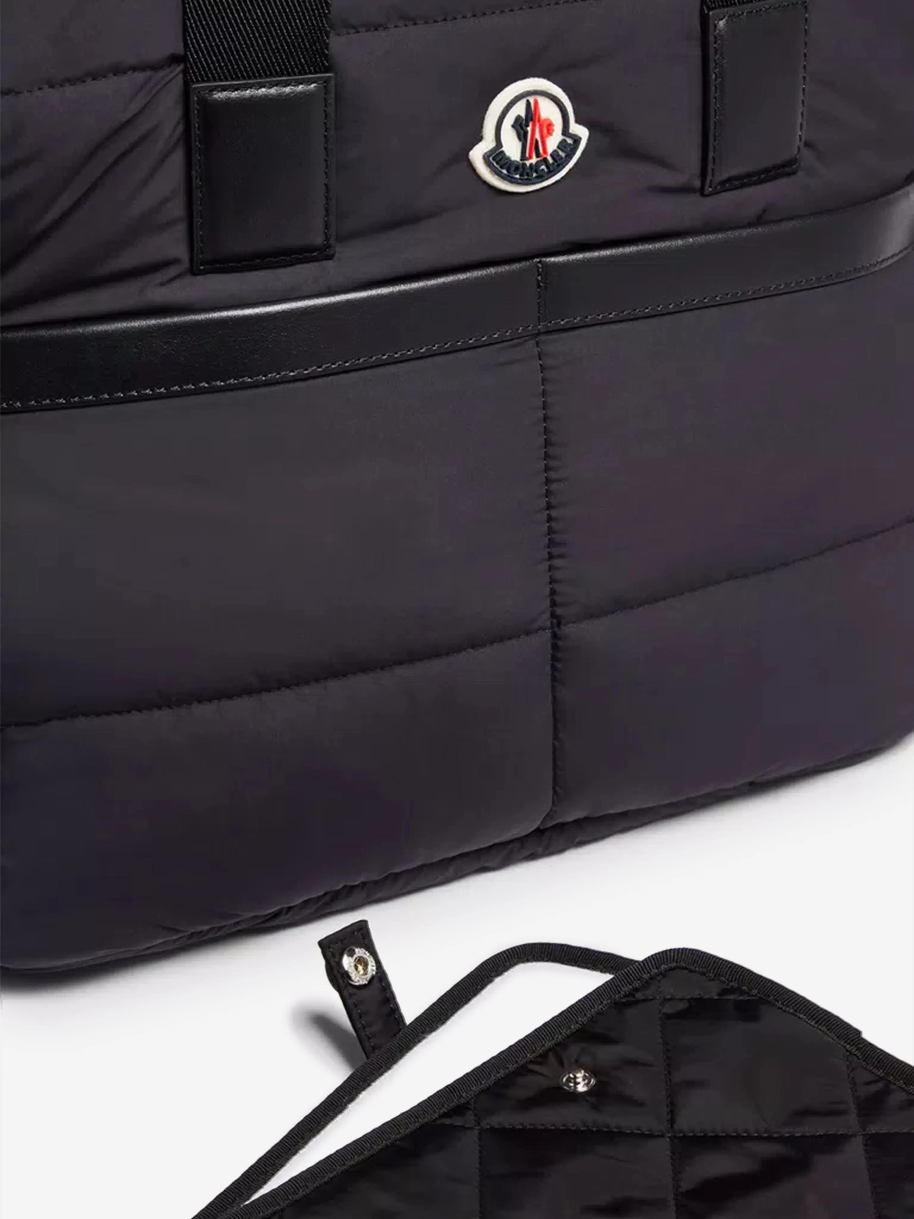 Moncler Enfant Baby Padded Changing Bag in Black (38cm)