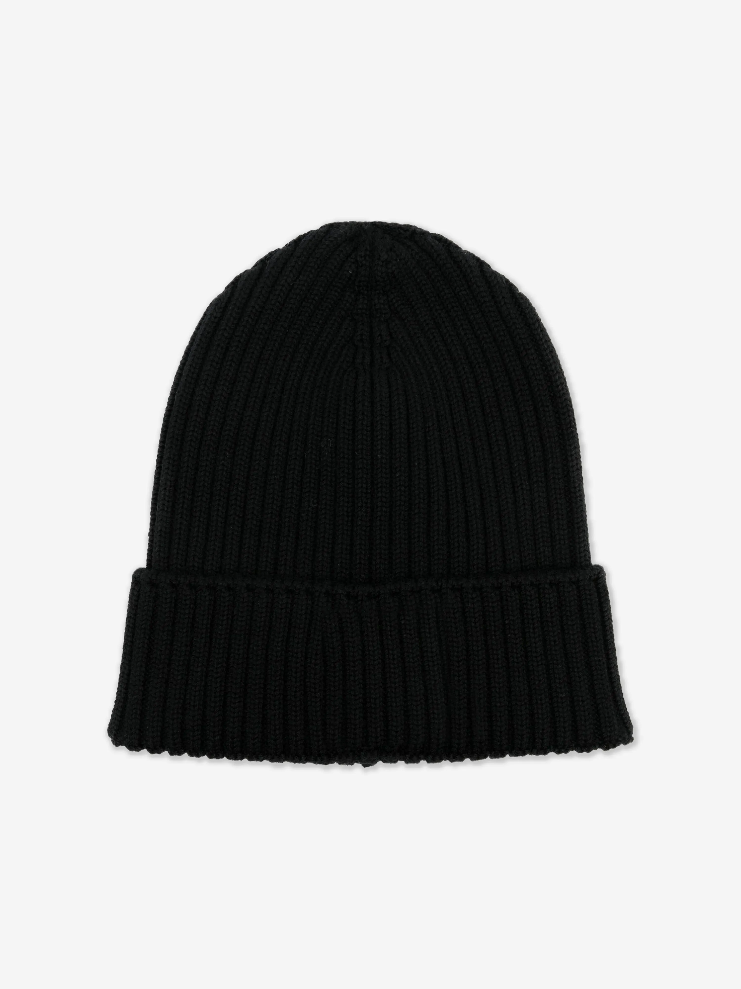 Moncler Enfant Boys Wool Beanie Hat in Black