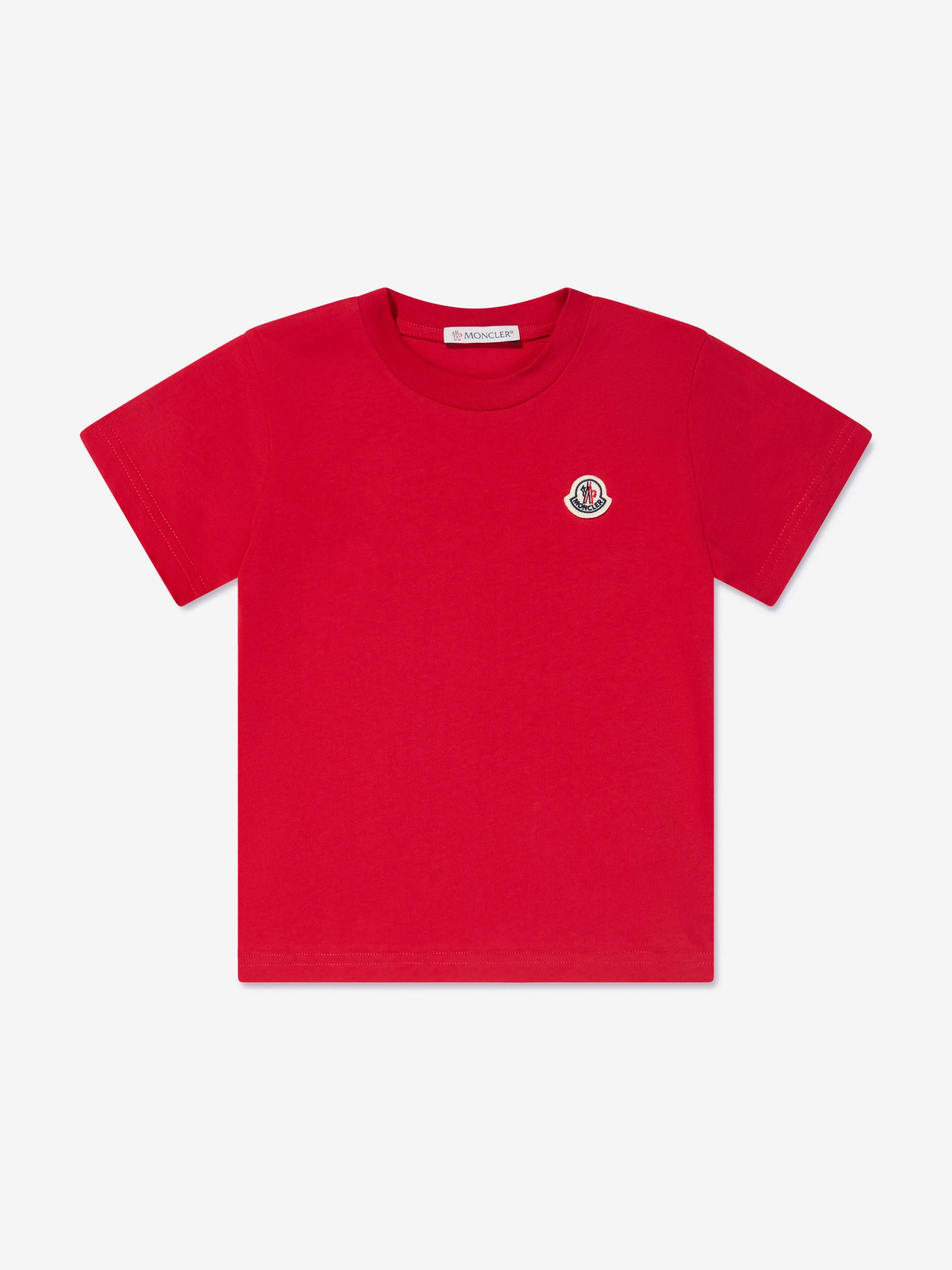 Moncler Enfant Kids Logo T-Shirt in Red