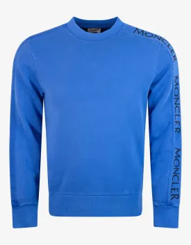 Moncler Sky Blue Sleeve Logo Sweatshirt