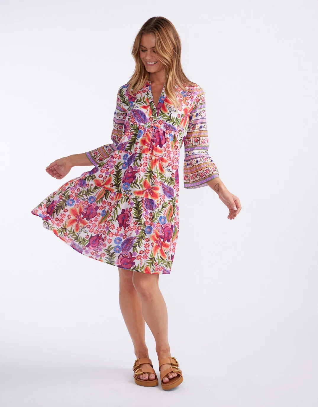 Morocco Midi Dress - Tulleries Print