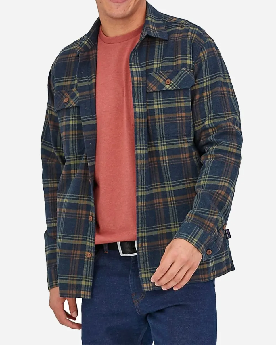 M's Fjord Flannel Shirt - Drifted New Navy