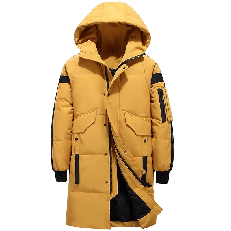 New Winter  Down Jacket Stylish Male Down Coat Thick Warm Man Clothing  Apparel Warm Parka