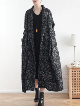 open style cardigan coat dress with side pockets