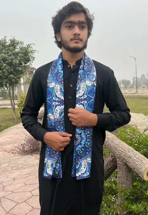 PAKISTAN BRAND SCARF FOR MEN - CIRCULAR MANDALA