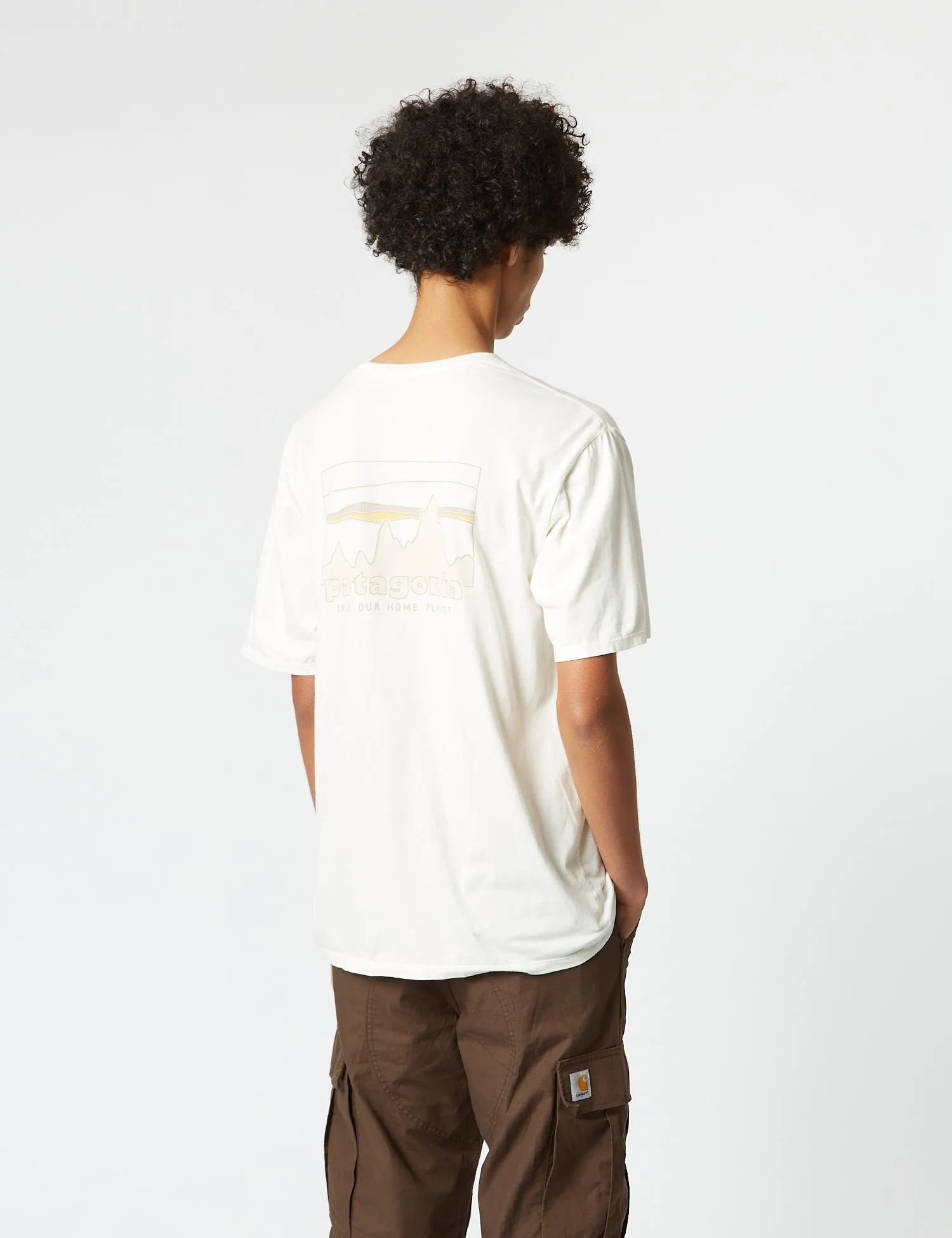 Patagonia '73 Skyline Organic T-Shirt - Birch White