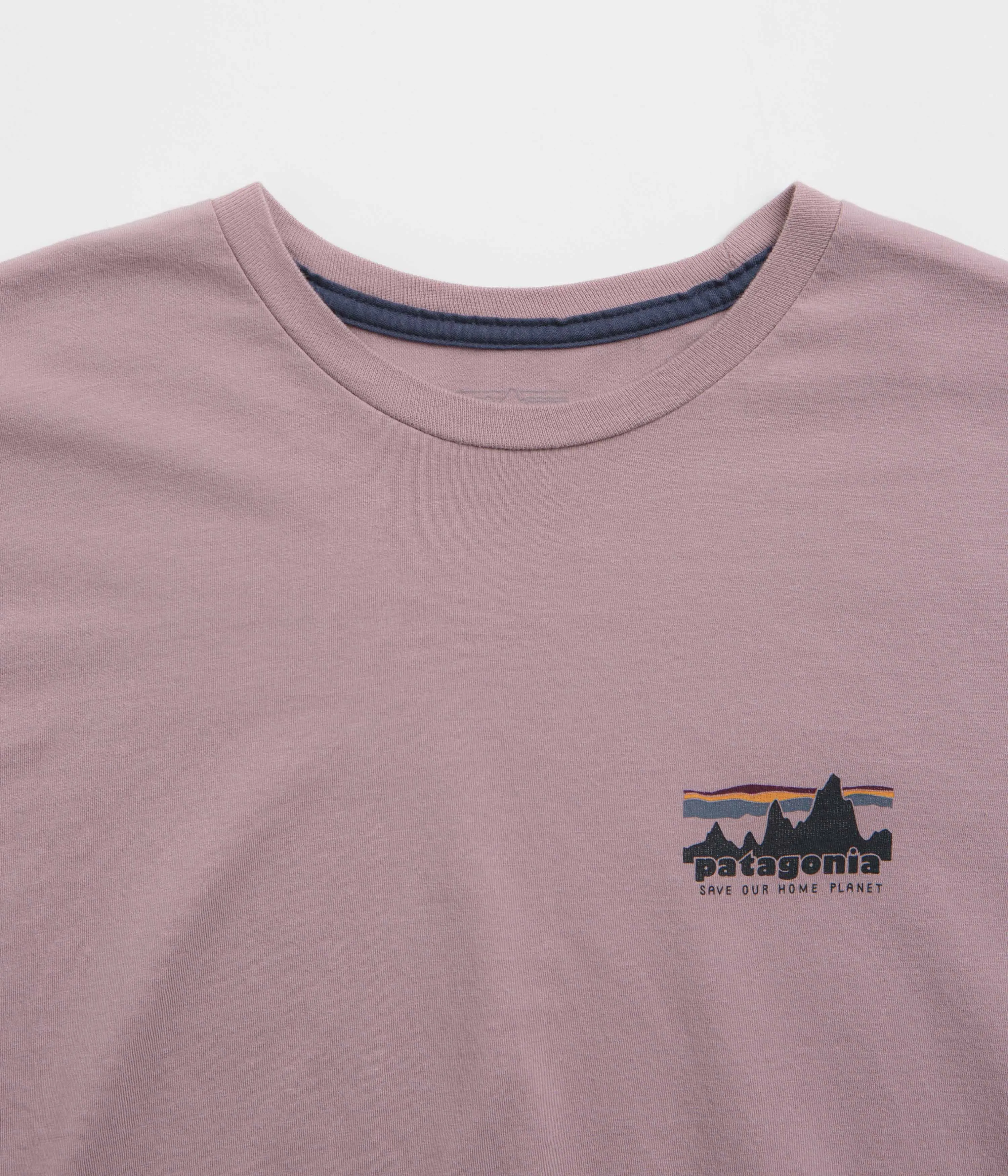 Patagonia 73 Skyline Organic T-Shirt - Stormy Mauve