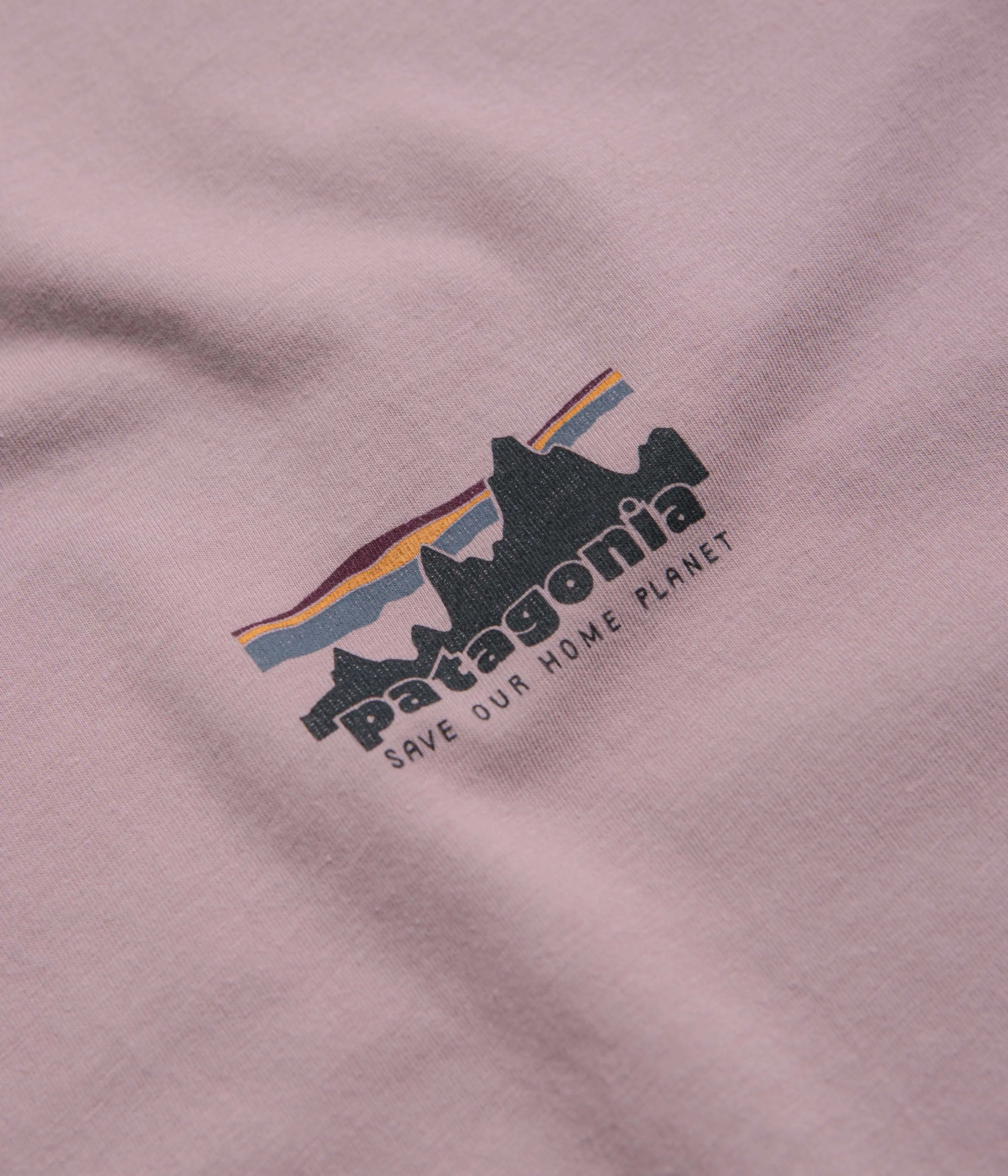 Patagonia 73 Skyline Organic T-Shirt - Stormy Mauve