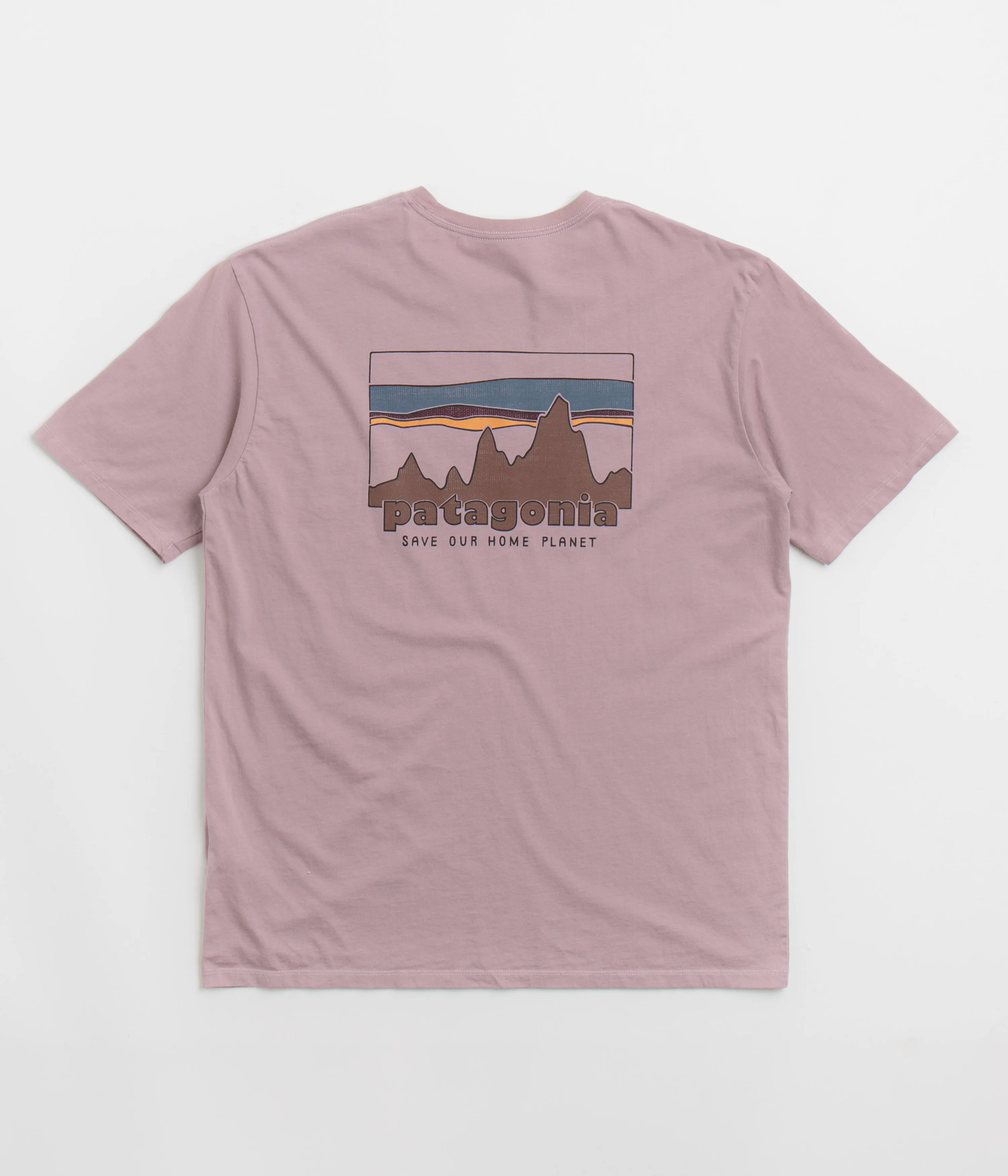 Patagonia 73 Skyline Organic T-Shirt - Stormy Mauve