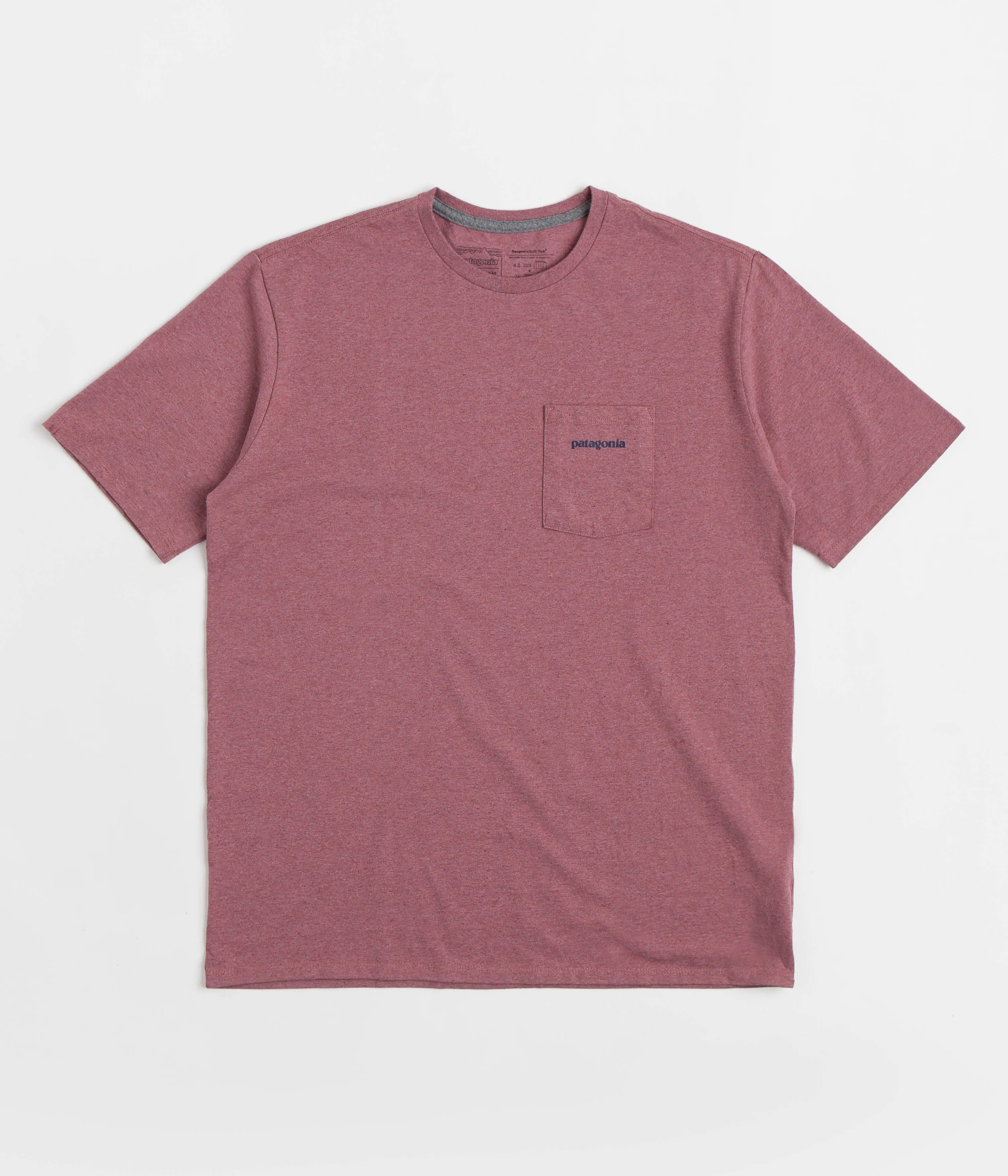 Patagonia Boardshort Logo Pocket Responsibili-Tee T-Shirt - Evening Mauve