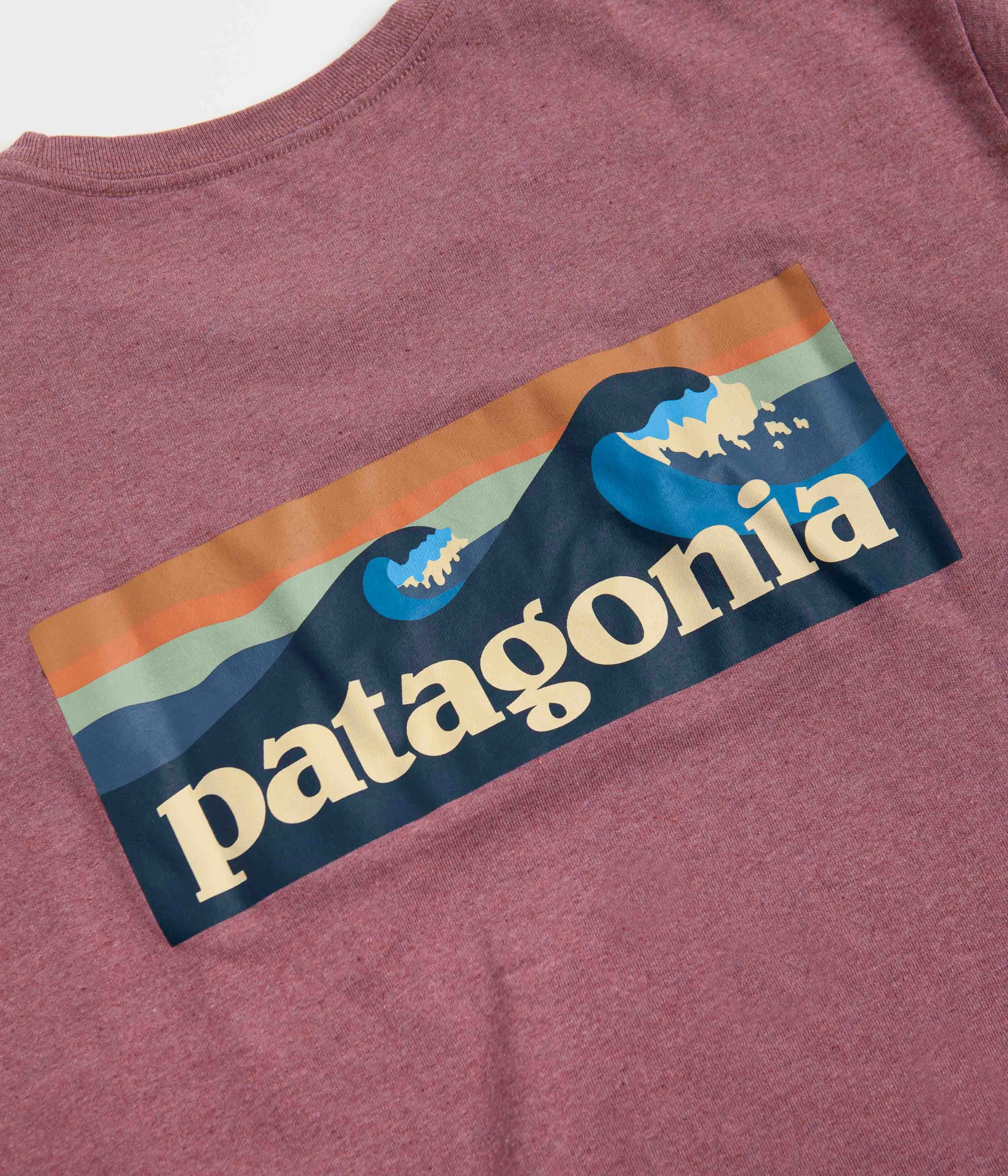 Patagonia Boardshort Logo Pocket Responsibili-Tee T-Shirt - Evening Mauve