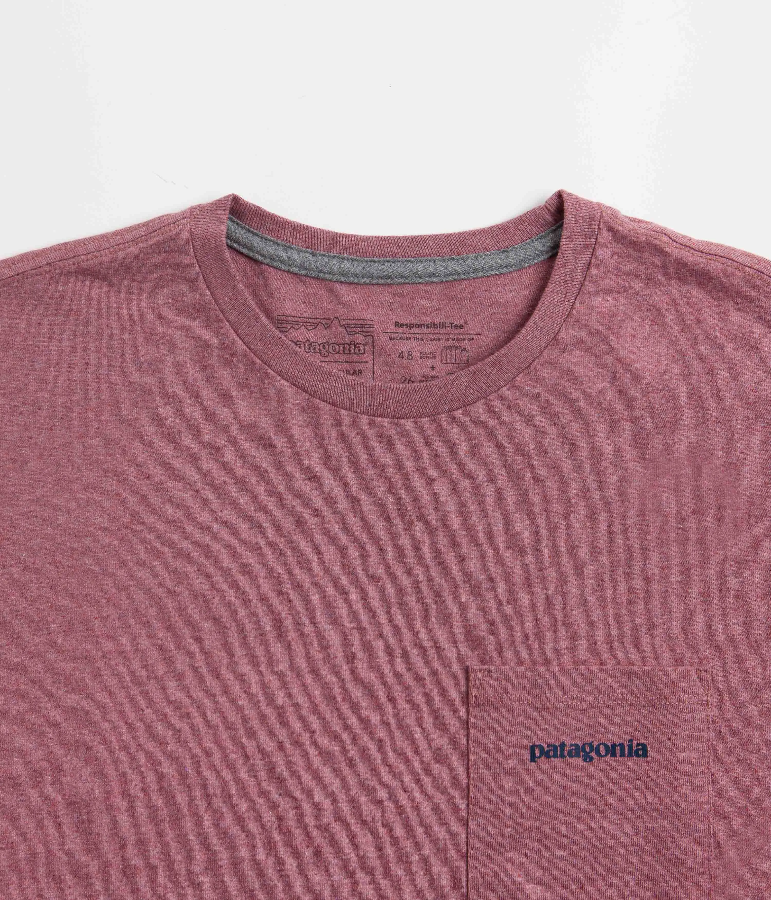 Patagonia Boardshort Logo Pocket Responsibili-Tee T-Shirt - Evening Mauve