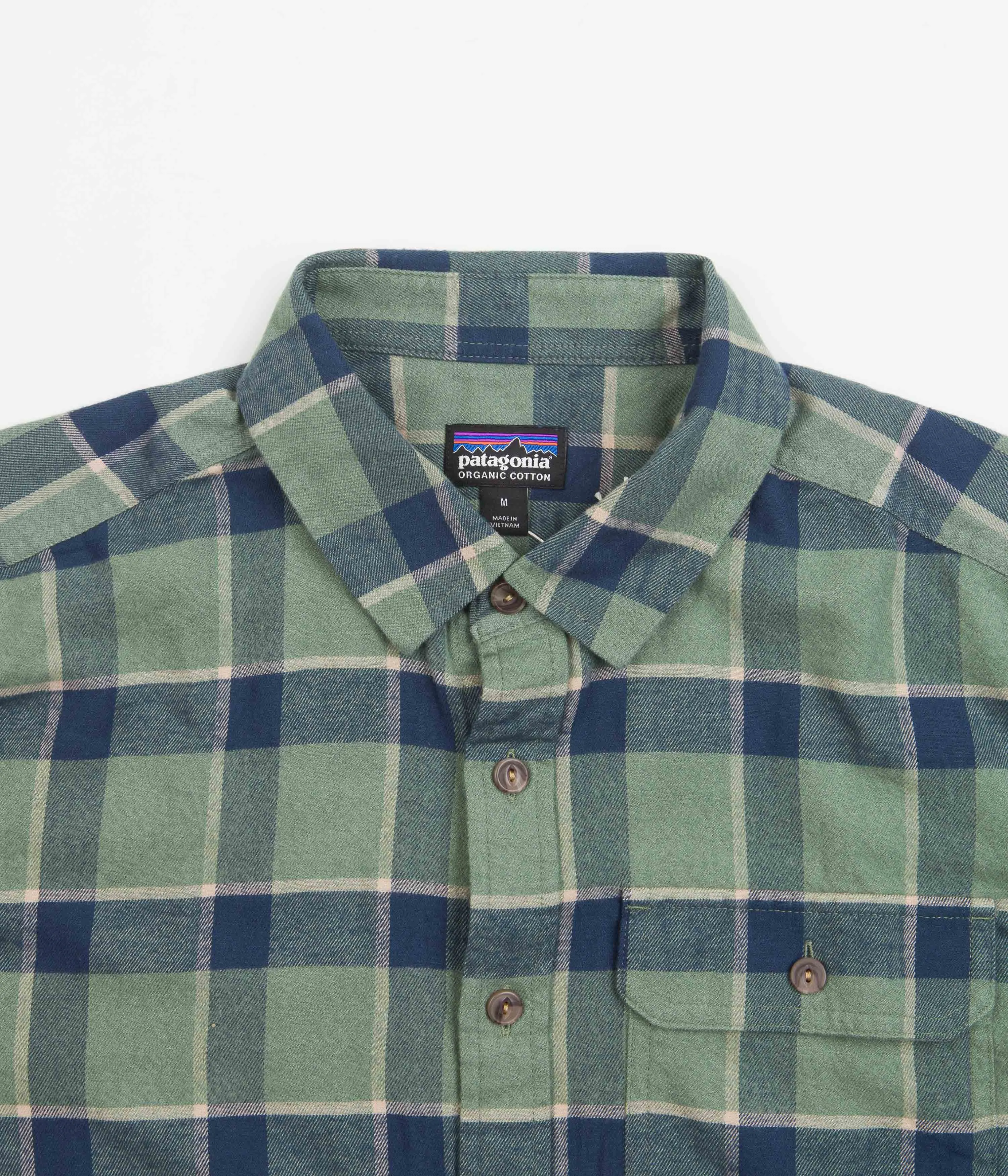 Patagonia Cotton In Conversion Fjord Flannel Shirt - Graft: Hemlock Green