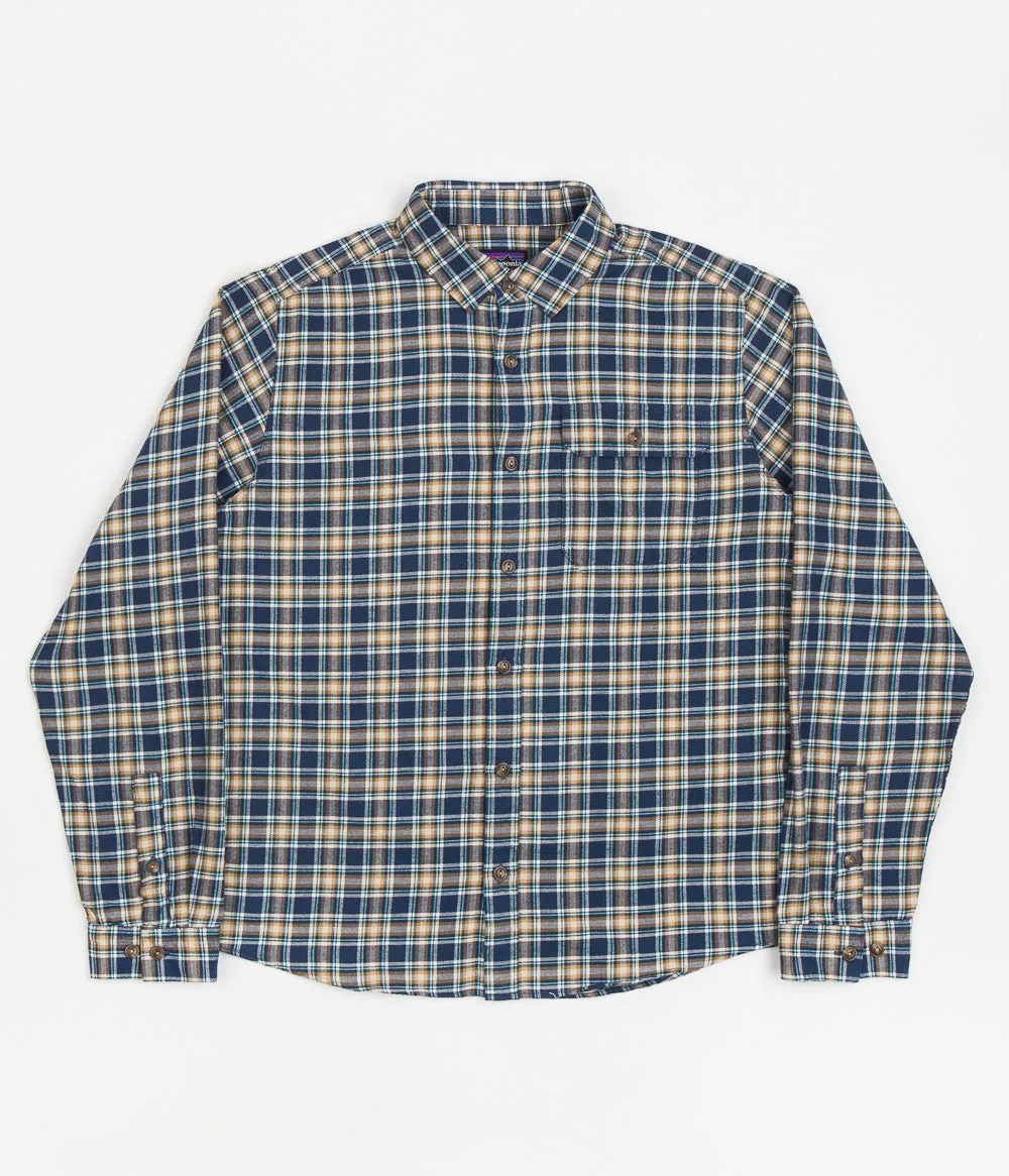 Patagonia Cotton In Conversion Fjord Flannel Shirt - Squared: Tidepool Blue