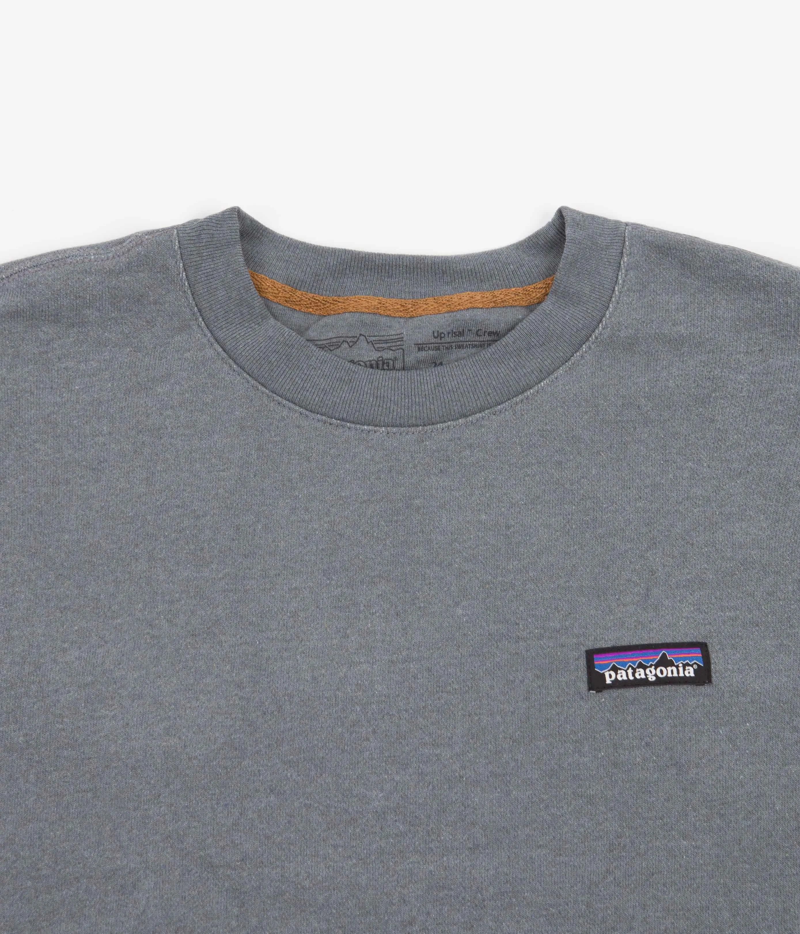 Patagonia P-6 Label Uprisal Crewneck Sweatshirt - Plume Grey