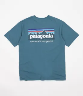 Patagonia P-6 Mission Organic T-Shirt - Abalone Blue