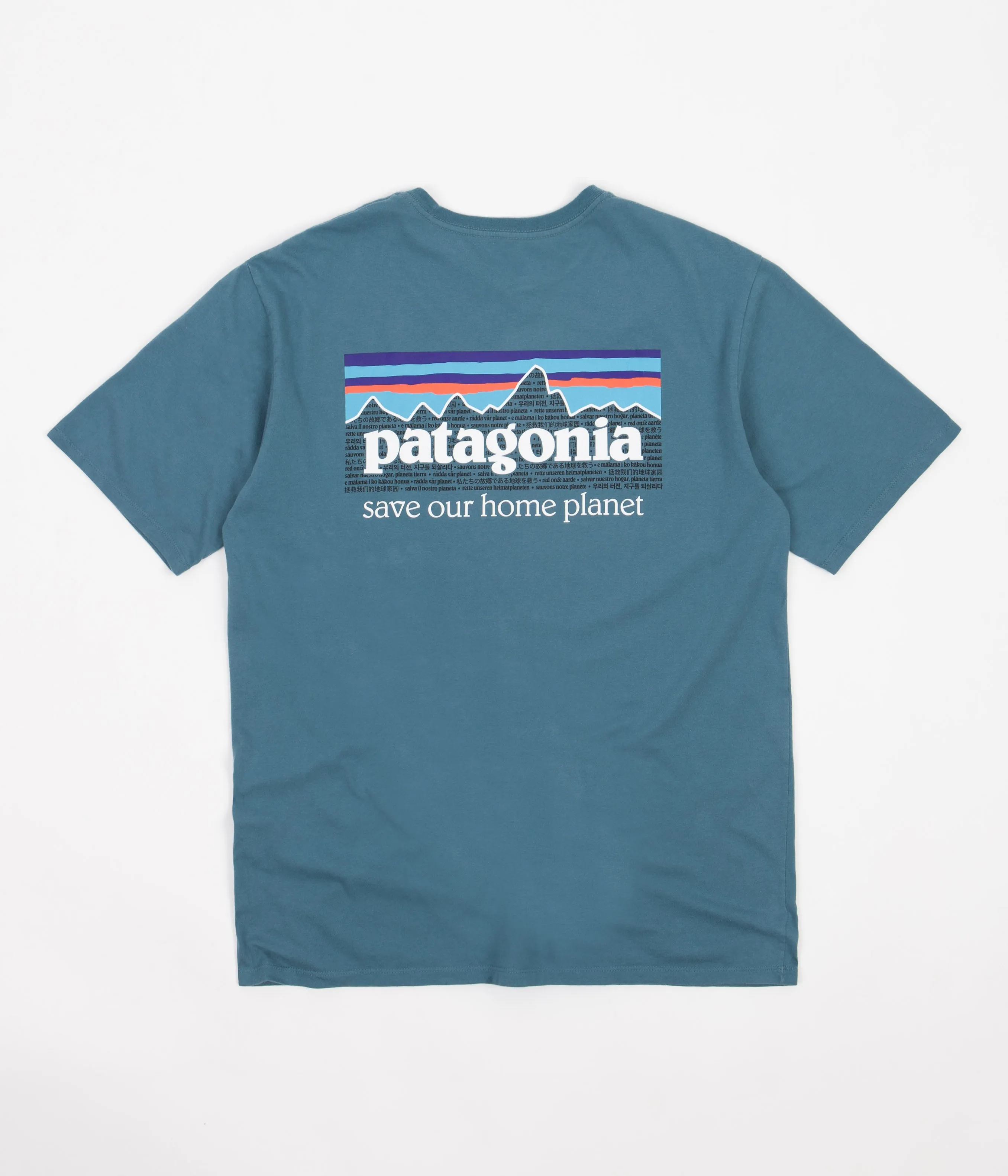 Patagonia P-6 Mission Organic T-Shirt - Abalone Blue