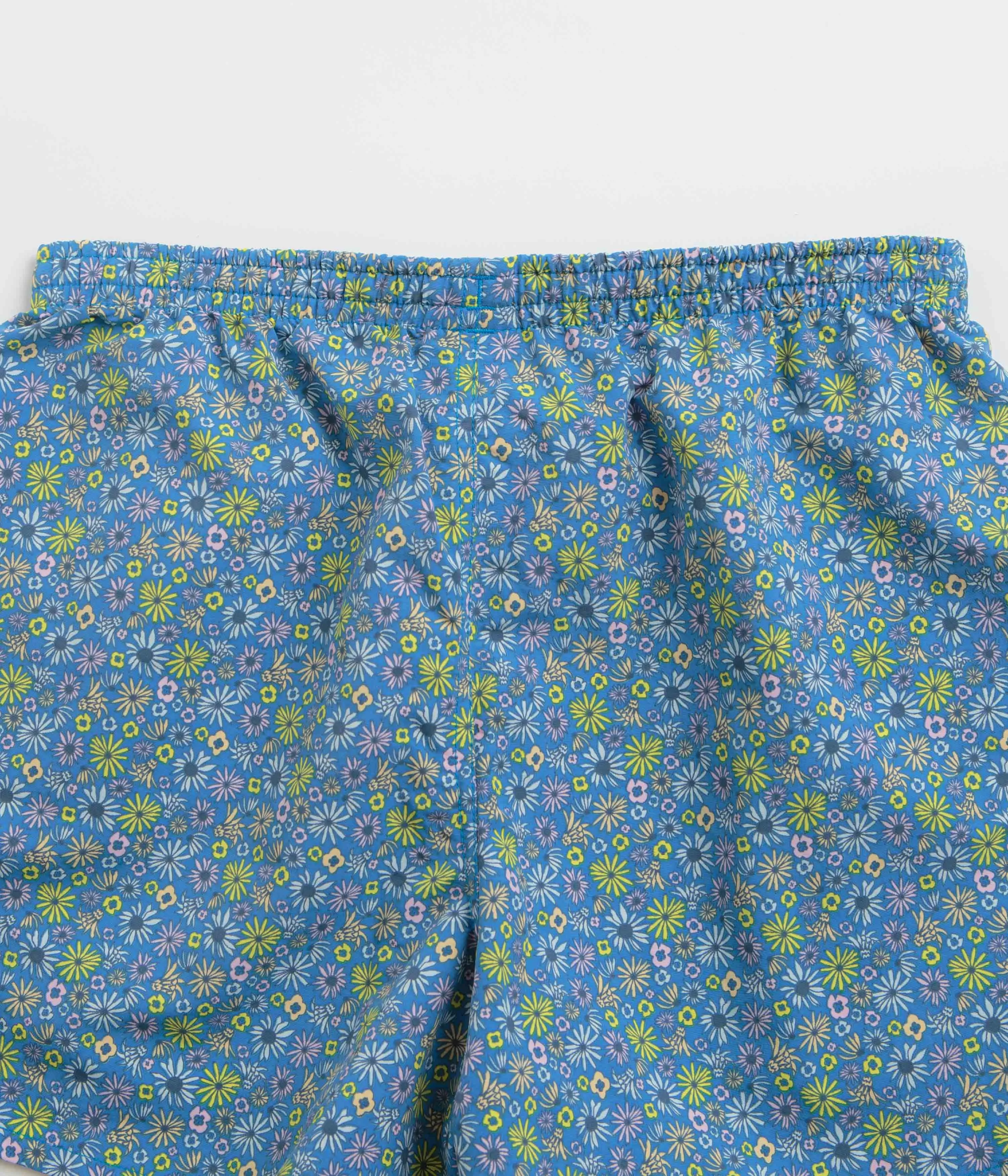 Patagonia Womens Baggies 5" Shorts - Floral Fun: Vessel Blue