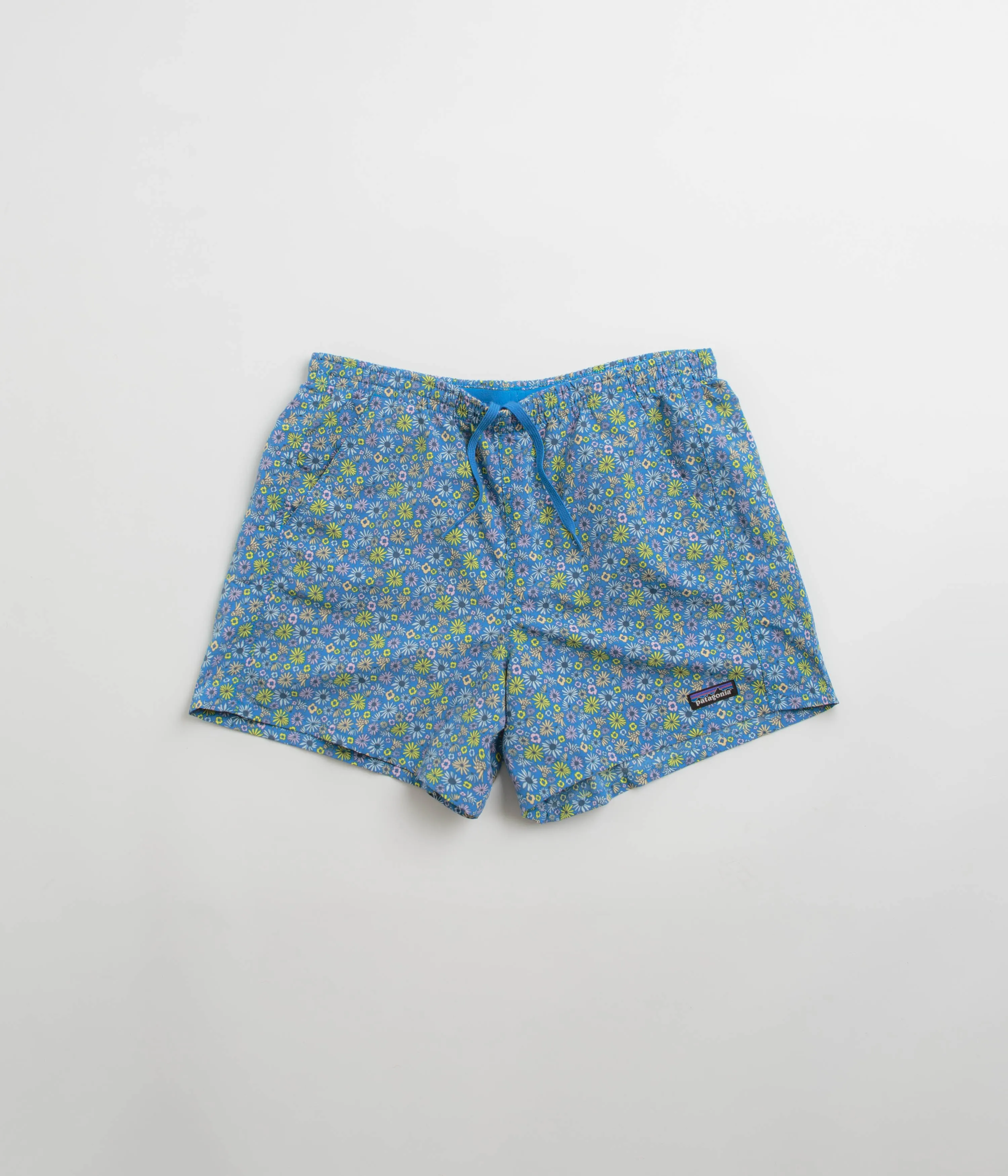 Patagonia Womens Baggies 5" Shorts - Floral Fun: Vessel Blue