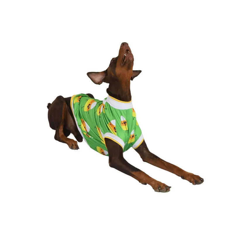 Pawsindia Candyman T-Shirt For Dog, Green