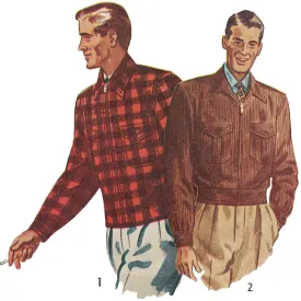 PDF - 1940s Pattern, Men's Lumber/Bomber Jacket- Multi-sizes - Download