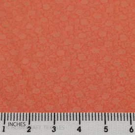 Peach Mini Floral Cotton Print