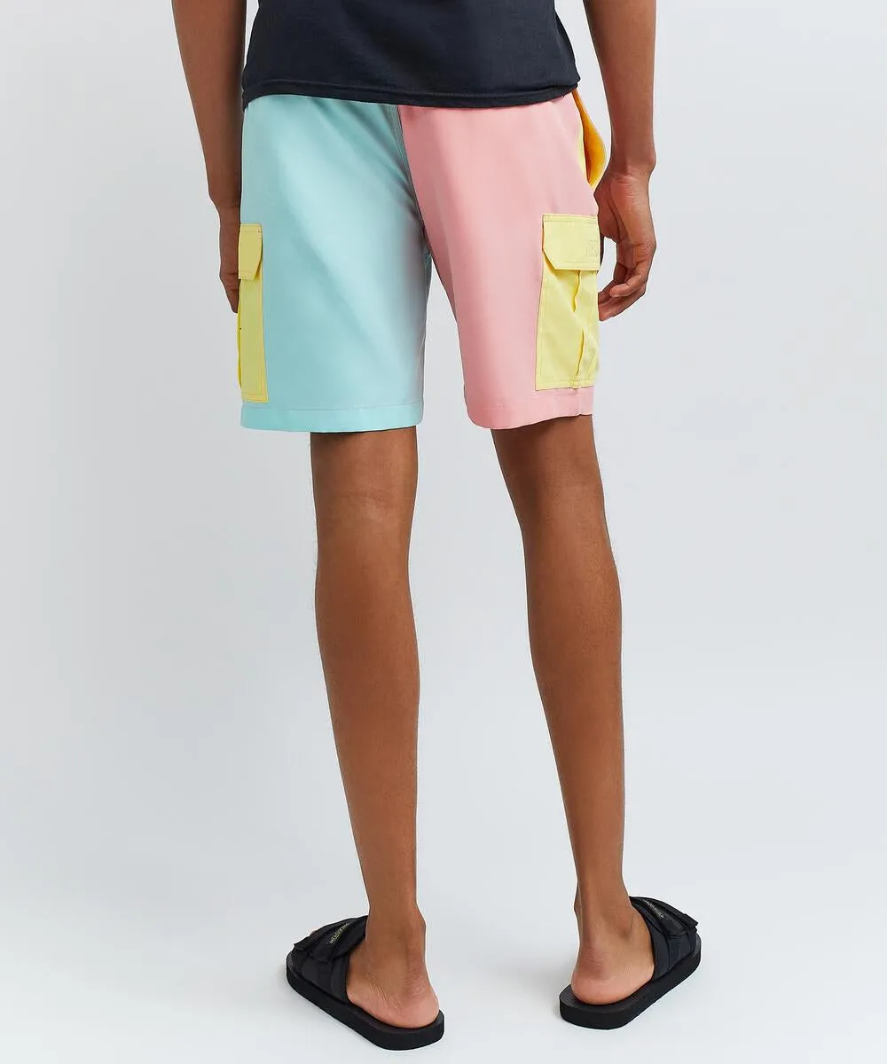 Reason Clothing Colorblock Board Short