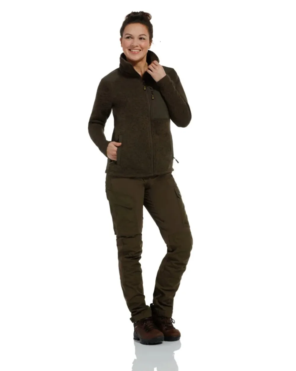 Rovince Womens Coarse Fleece Jacket