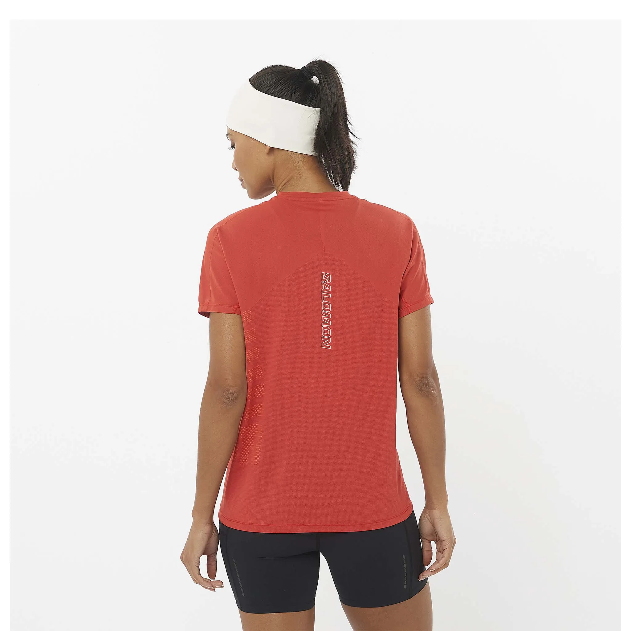 Salomon | Women's Sense Aero Graphic Short Sleeve T-Shirt - Tandoori Spice