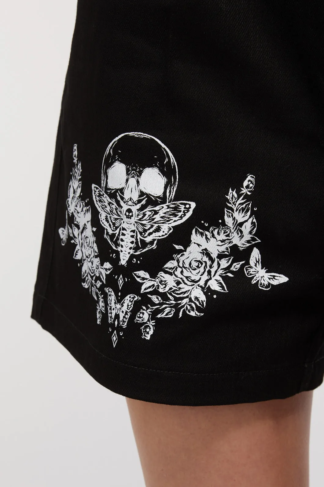 Skull Print Shorts