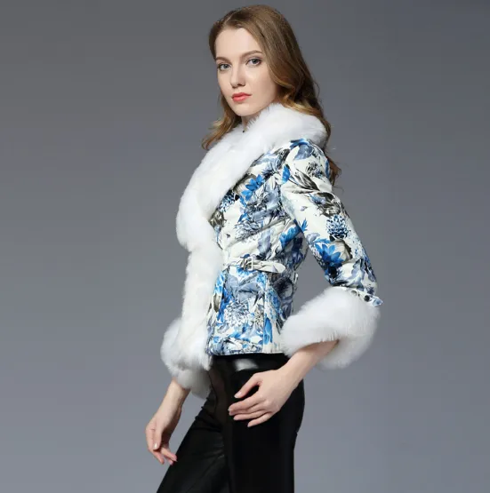 Slim Fit Faux Fur Coat