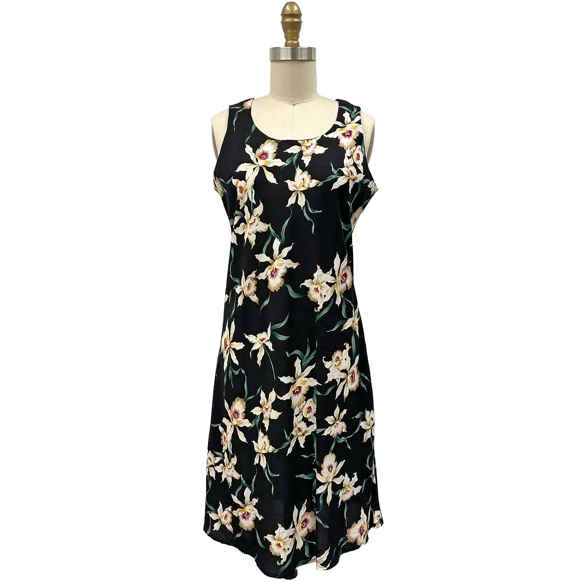 Star Orchid Black Tank Dress